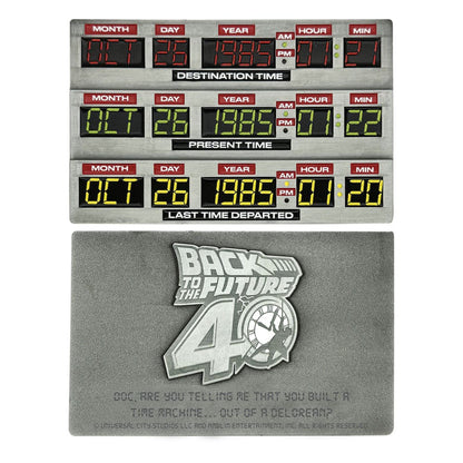 Back To The Future Ingot 40th Anniversary Time Circuits Limited Edition