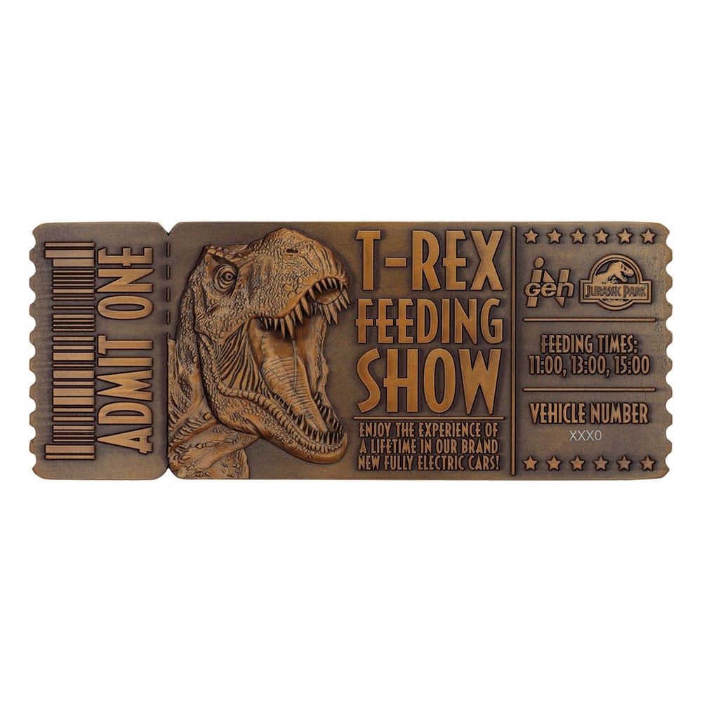 Jurassic Park Replica 1/1 Feeding Show Ticket Replicas
