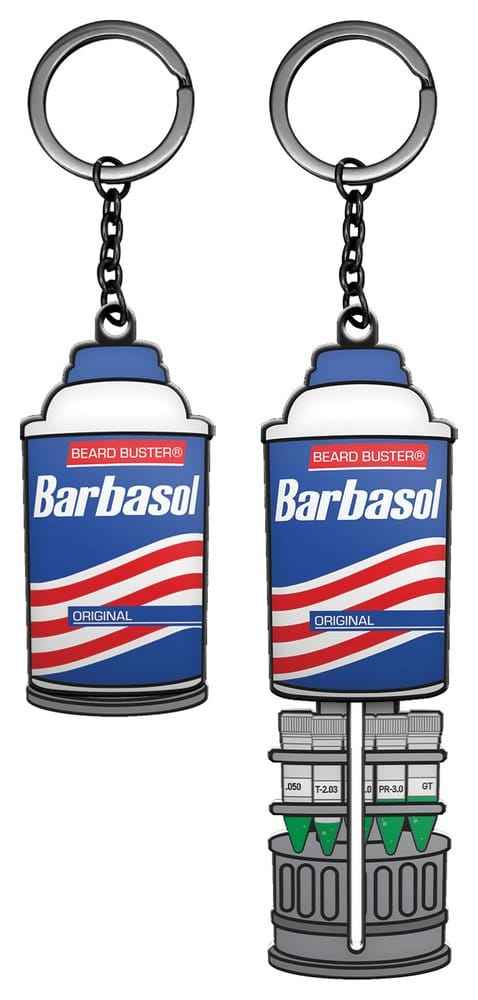 Jurassic Park Keychain Sliding Barbasol Can