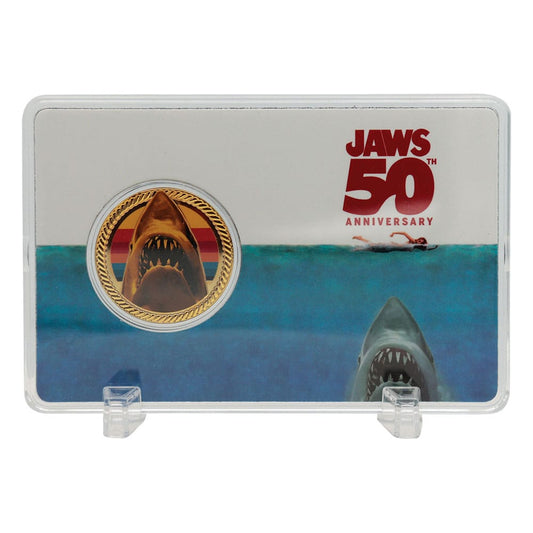 Jaws Collectable Coin 50th Anniversary 24k Gold Plated Limited Edition Coins