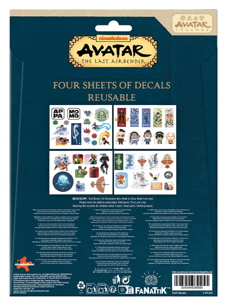 Avatar: The Last Airbender Tech Sticker Pack FaNaTtik