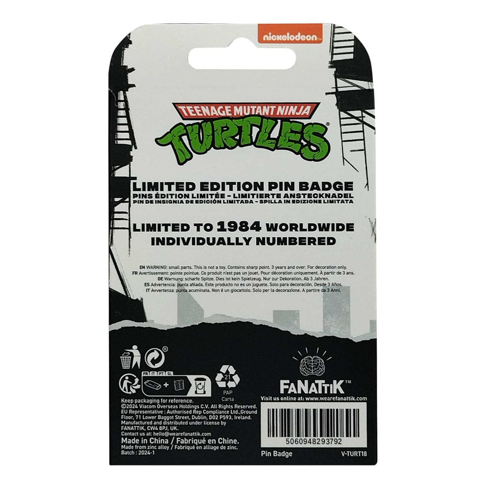 Teenage Mutant Ninja Turtles Pin Badge 40th Anniversary Limited Edition FaNaTtik
