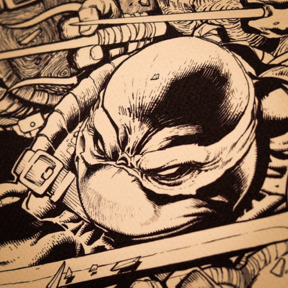 Teenage Mutant Ninja Turtles Art Print Comic Limited Edition 42 x 30 cm
