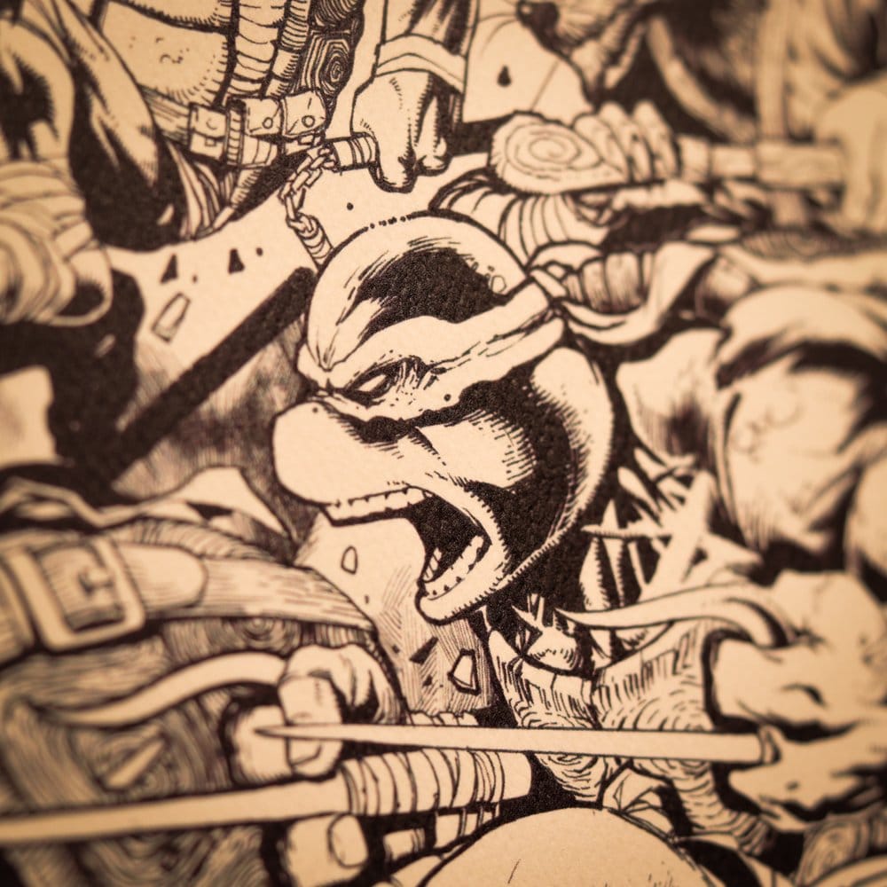 Teenage Mutant Ninja Turtles Art Print Comic Limited Edition 42 x 30 cm