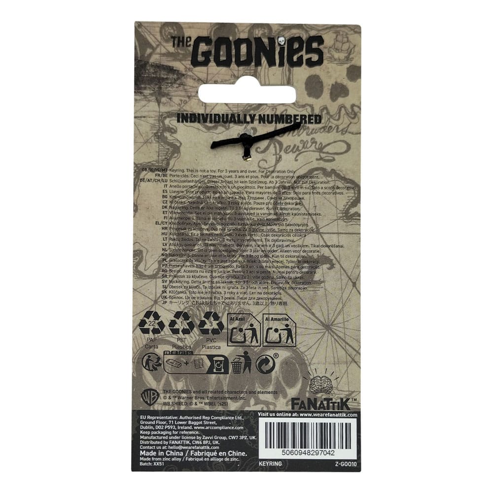 The Goonies Keychain 40th Anniversary Copper Bones Limited Edition FaNaTtik