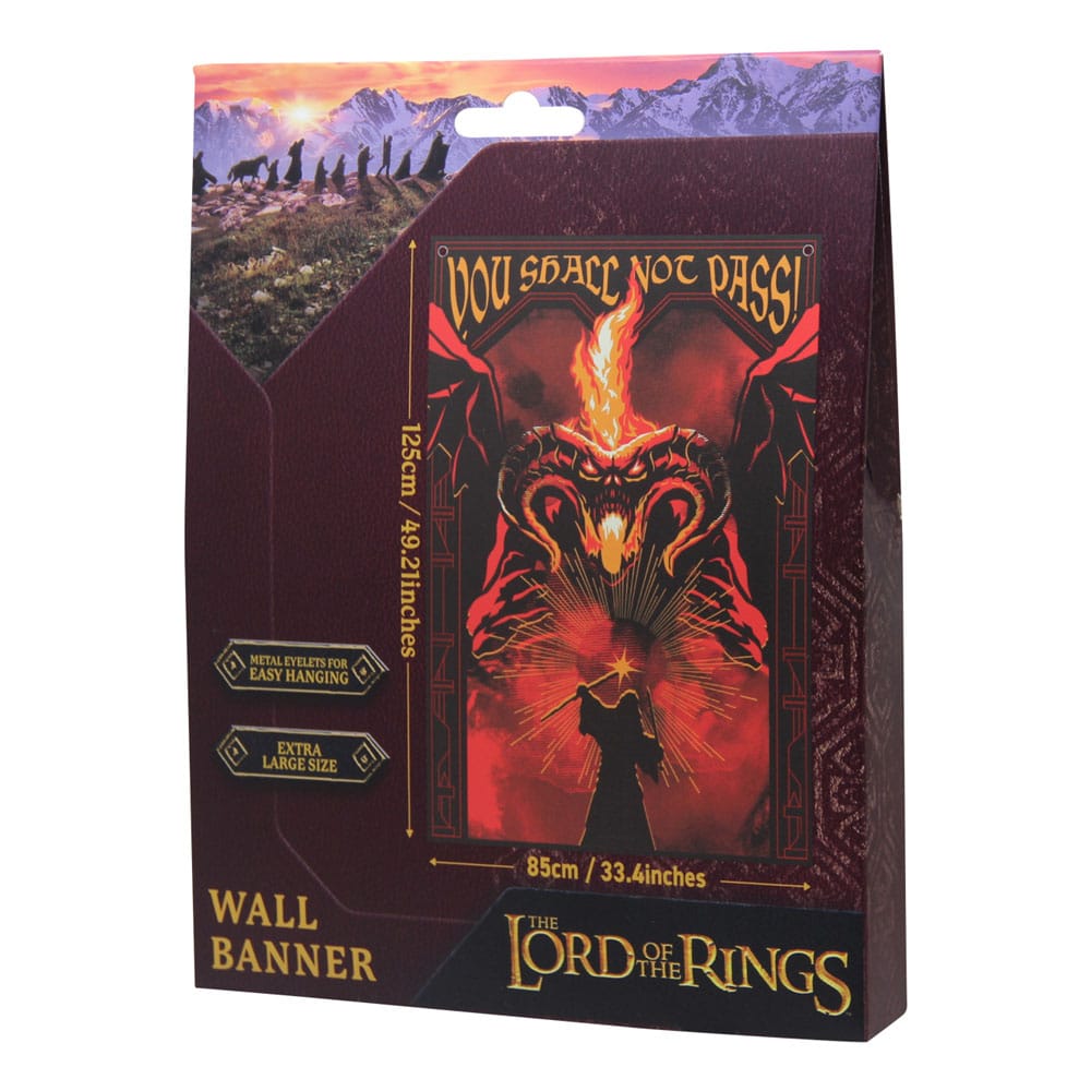 Lord of the Rings Wall Banner You shall not pass! 125 x 85 cm FaNaTtik