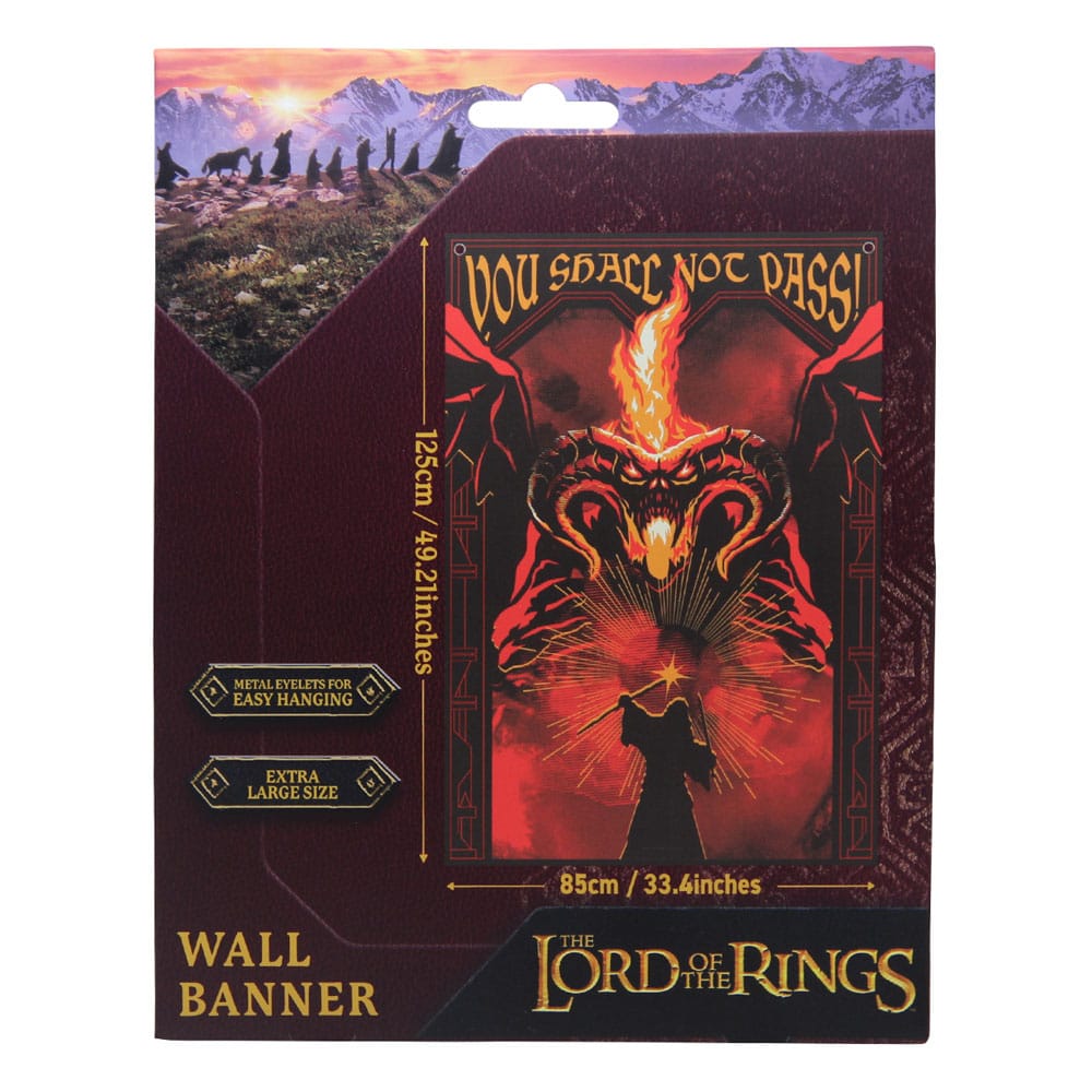Lord of the Rings Wall Banner You shall not pass! 125 x 85 cm FaNaTtik