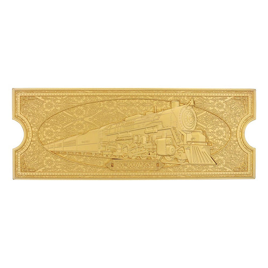 Polar Express Replica Train Ticket 24k Gold Plated Limited Edition Replicas