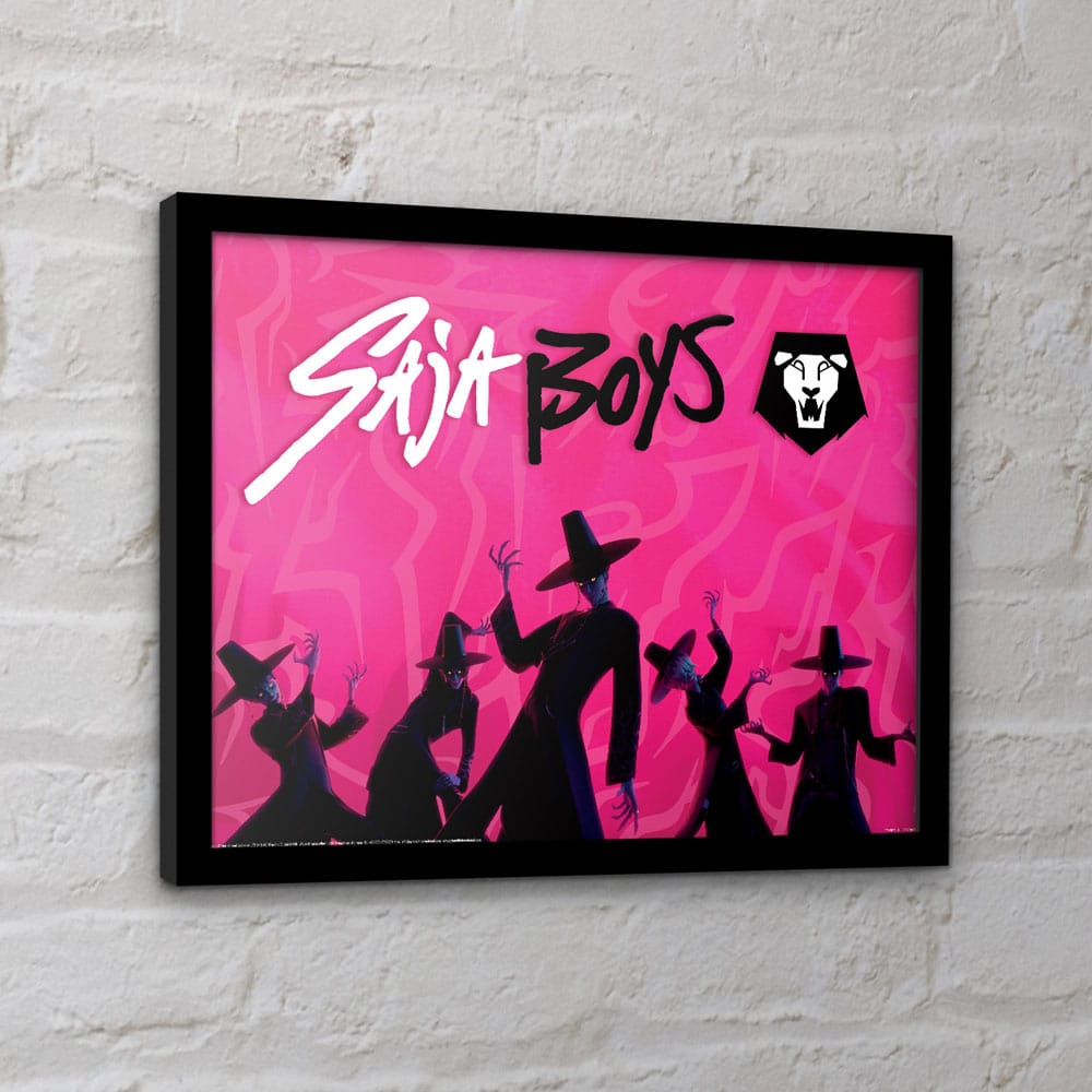 KPop Demon Hunters Collector Print Framed Poster Saja Boys Idol - FanofThings.co.uk