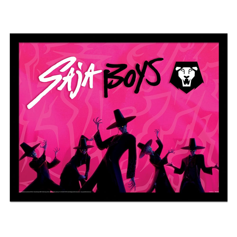 KPop Demon Hunters Collector Print Framed Poster Saja Boys Idol - FanofThings.co.uk