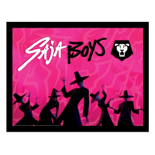 KPop Demon Hunters Collector Print Framed Poster Saja Boys Idol - FanofThings.co.uk