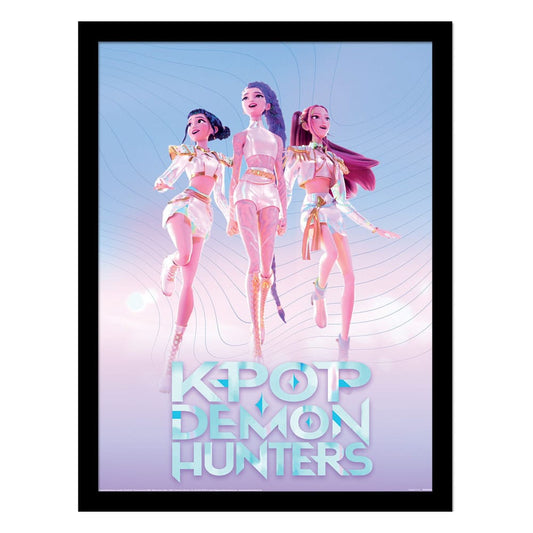 KPop Demon Hunters Collector Print Framed Poster Trio - FanofThings.co.uk