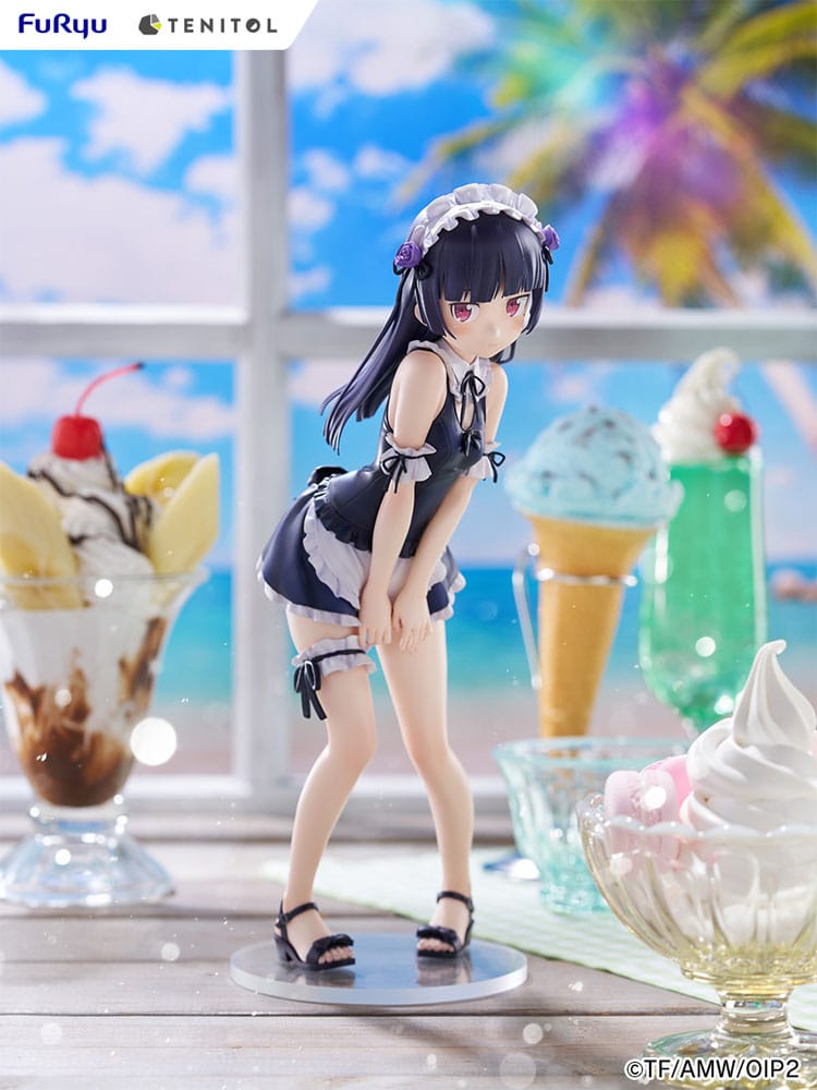 Ore no Imouto ga Konna ni Kawaii Wake ga Nai. Tenitol Tall PVC Statue Kuroneko swimsuits maid Ver. 27 cm Furyu