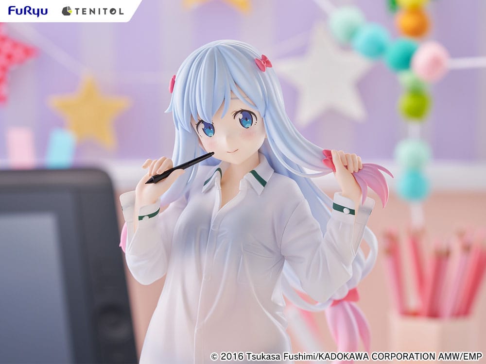 Eromanga Sensei Tenitol Tall PVC Statue Sagiri Izumi Shirts Ver. 30 cm