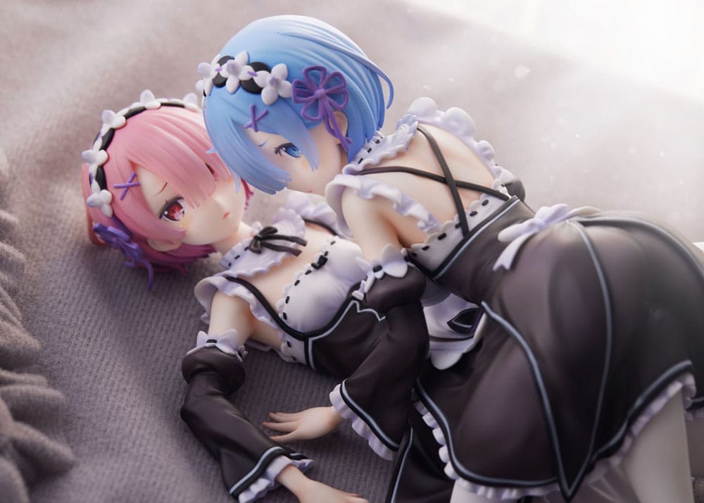 Re:Zero Starting Life in Another World PVC Statue 1/7 Ram & Rem 9 cm Furyu
