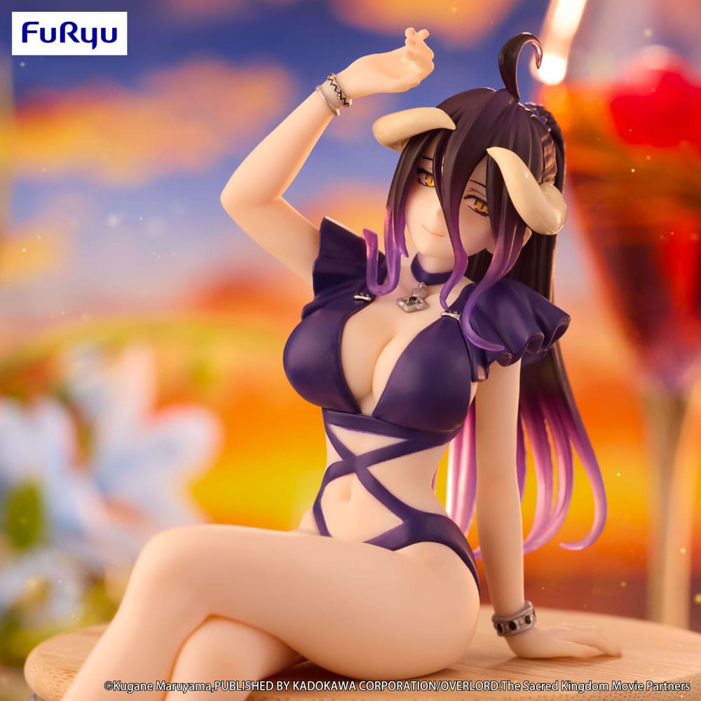 Overlord Noodle Stopper PVC Statue Albedo Swimsuit Dark Purple Color Ver. 16 cm Furyu