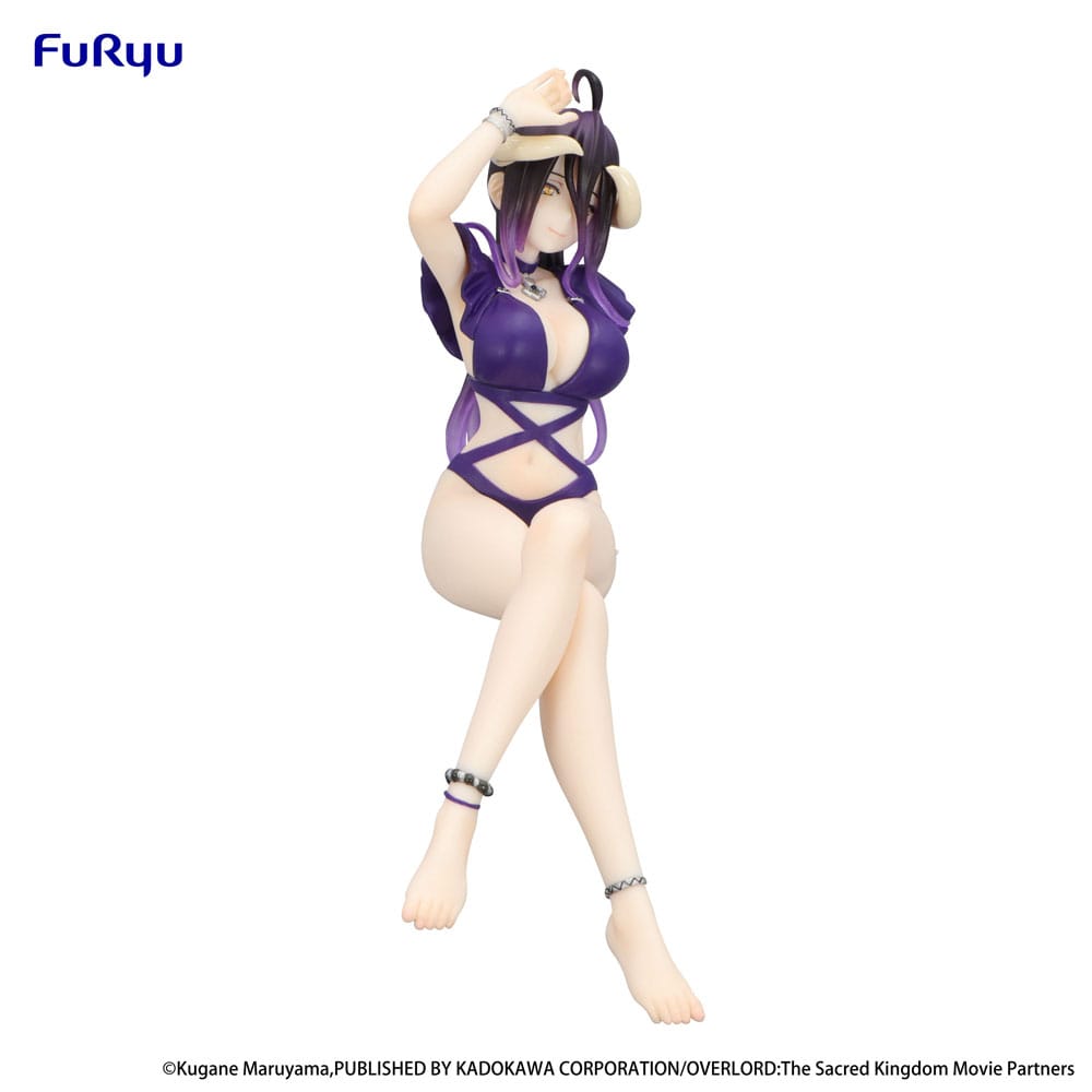 Overlord Noodle Stopper PVC Statue Albedo Swimsuit Dark Purple Color Ver. 16 cm Furyu