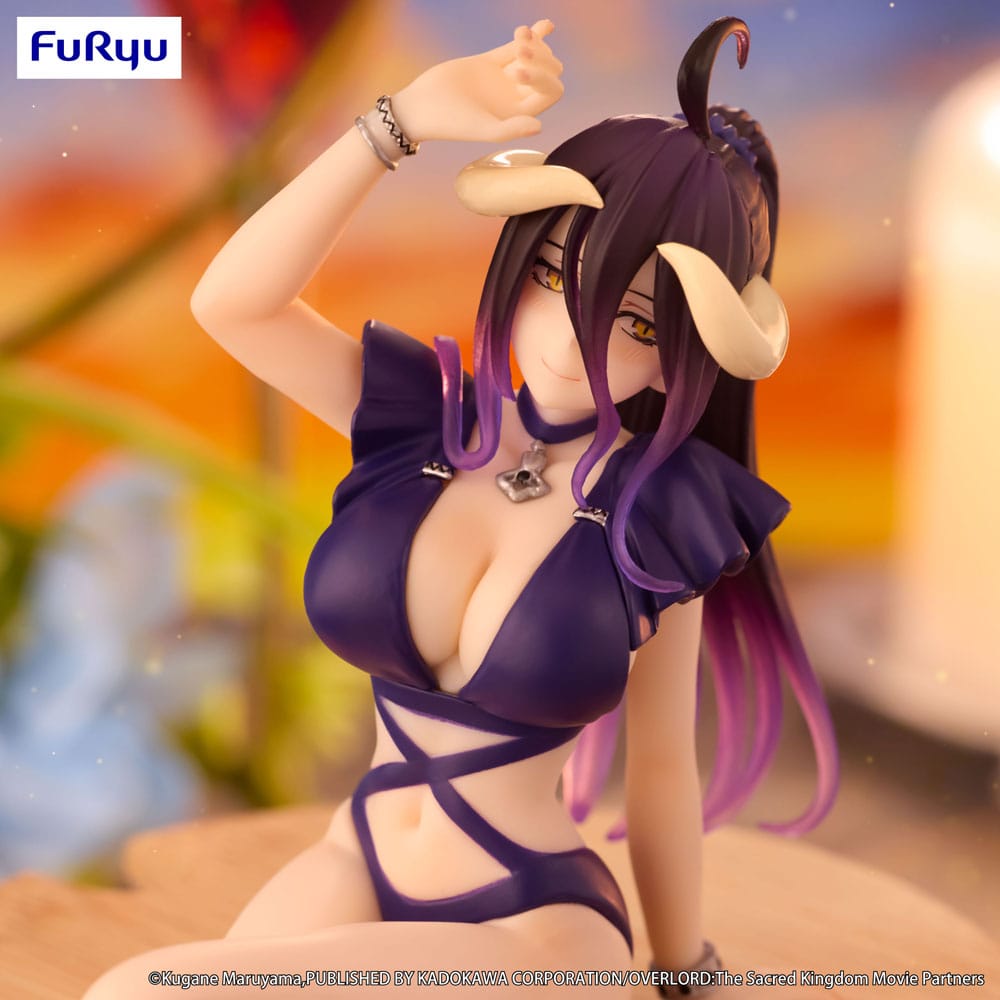Overlord Noodle Stopper PVC Statue Albedo Swimsuit Dark Purple Color Ver. 16 cm Furyu