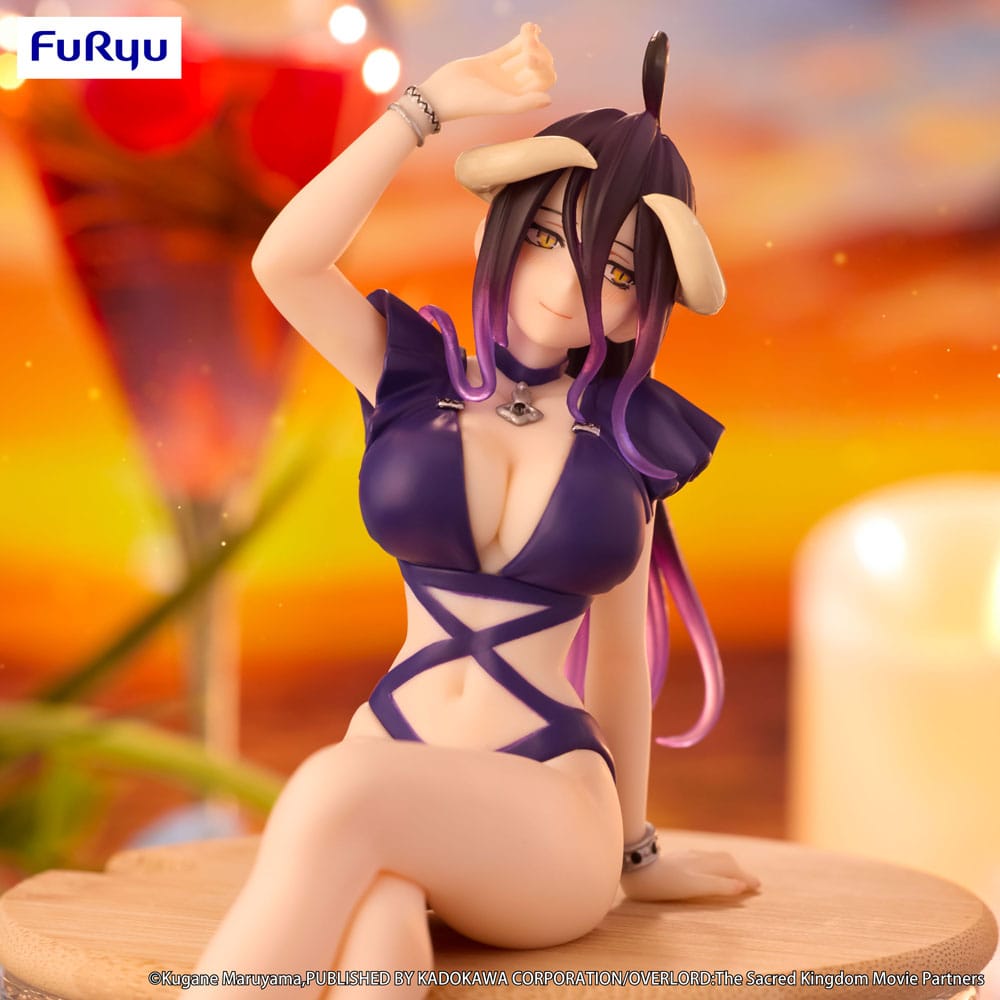 Overlord Noodle Stopper PVC Statue Albedo Swimsuit Dark Purple Color Ver. 16 cm Furyu