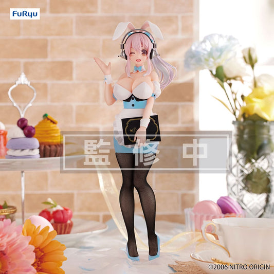 Super Sonico BiCute Bunnies PVC Statue Waitress Light Blue Color Ver. 28 cm Statues
