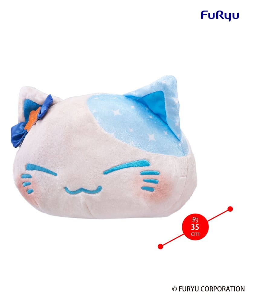 Nemuneko Cat Big Plush Figure Blue 35 cm Furyu