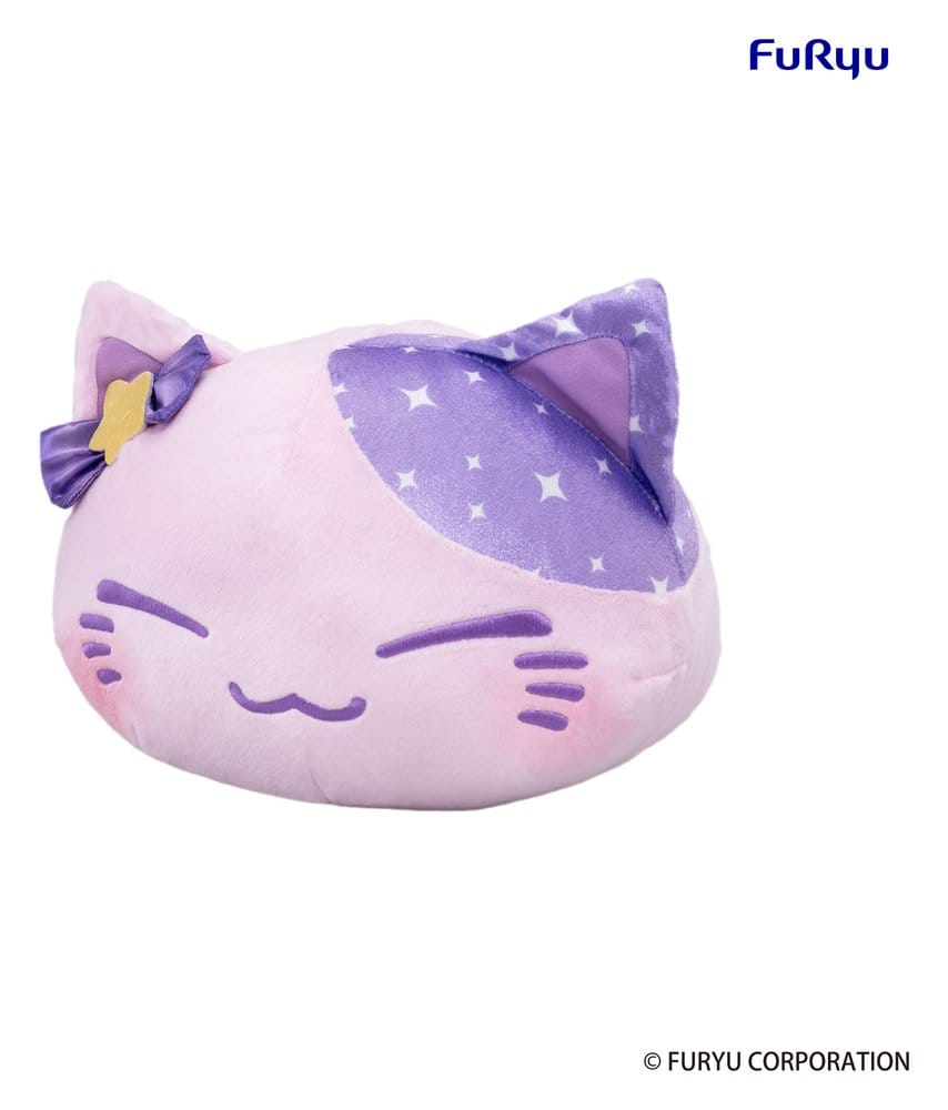 Nemuneko Cat Big Plush Figure Purple 35 cm Furyu