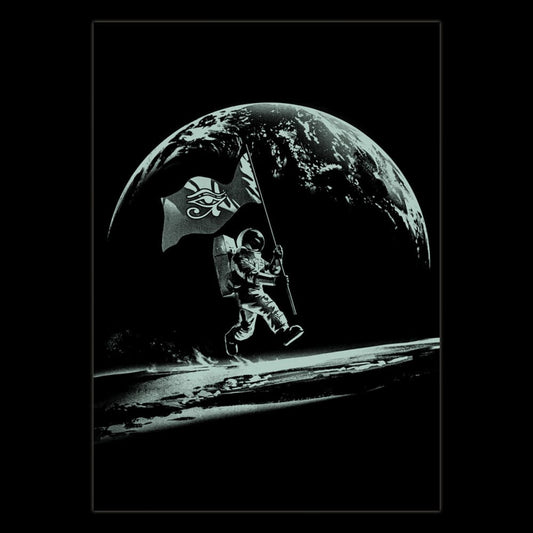 Humankind Poster Glow in the Dark Astronaut Posters & Wallscrolls