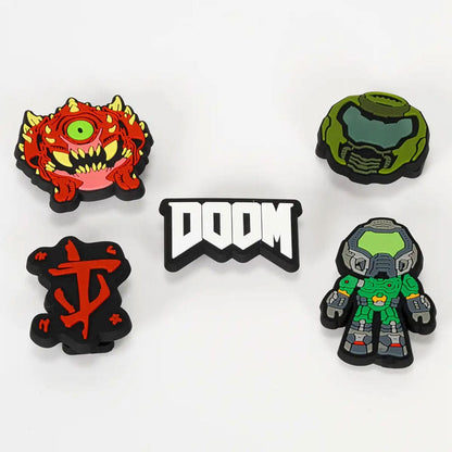 Doom Clog Charms 5-Pack Run and Fun Pins & Brooches