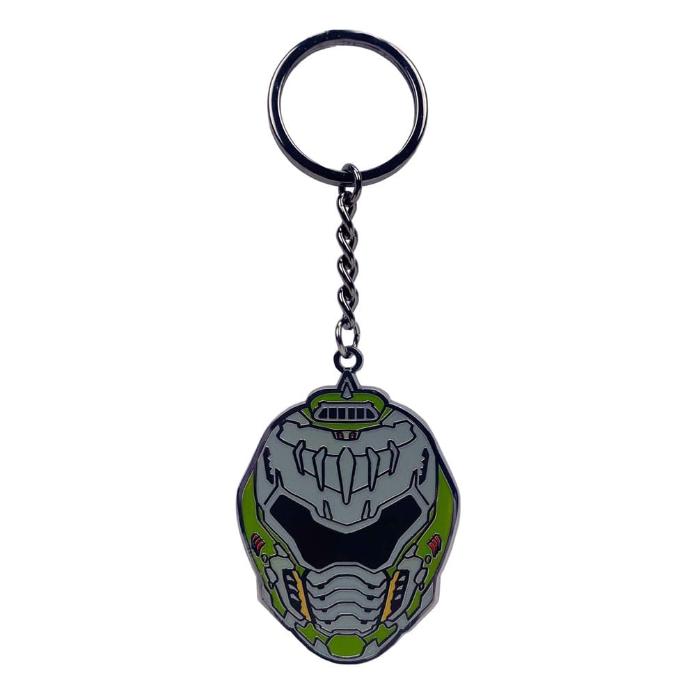 Doom The Dark Ages Metal Keychain Helmet Keyrings