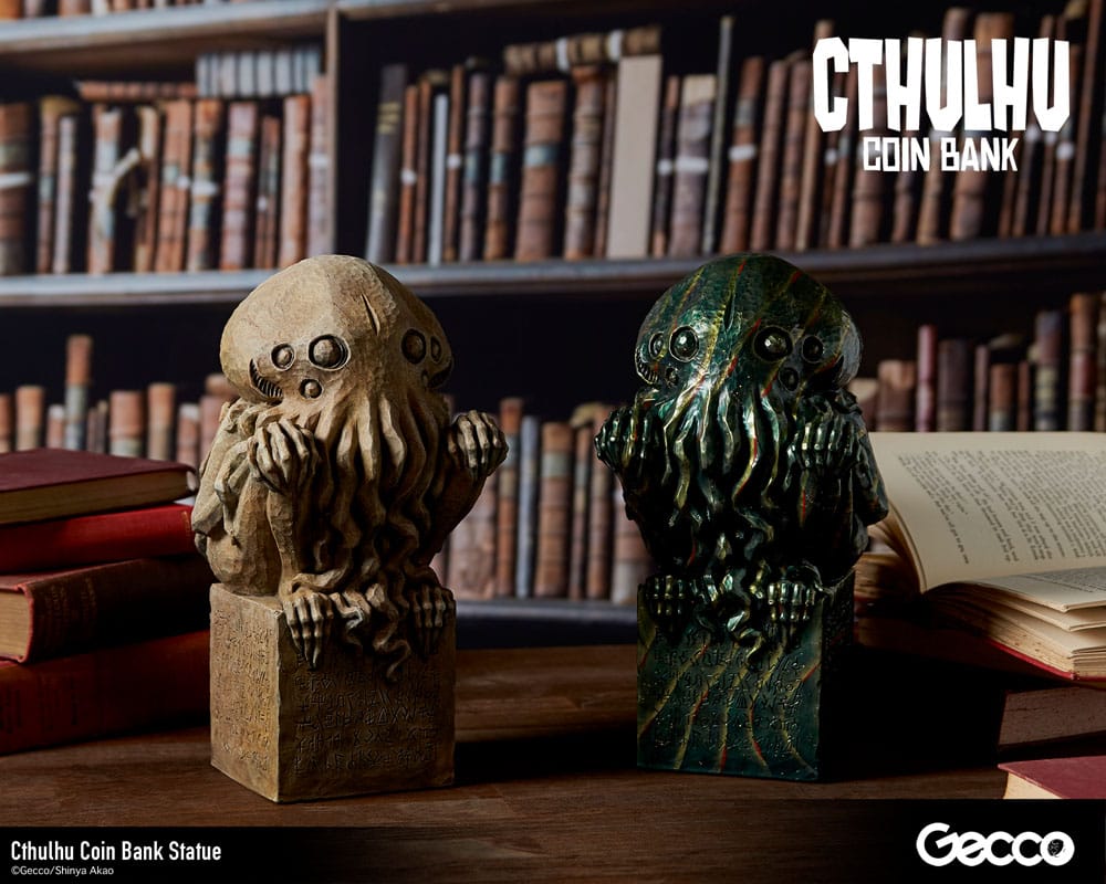 H.P. Lovecraft Cthulhu Mythos Coin Bank Statue Cthulhu (Original Color) 24 cm