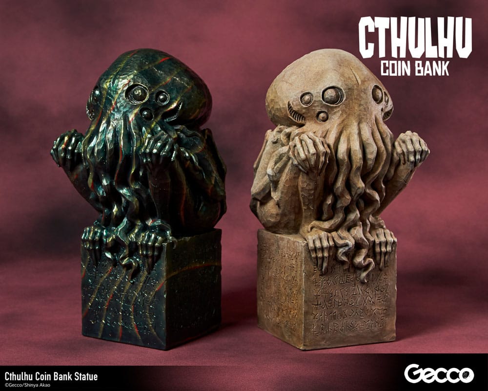 H.P. Lovecraft Cthulhu Mythos Coin Bank Statue Cthulhu (Stone Color) 24 cm