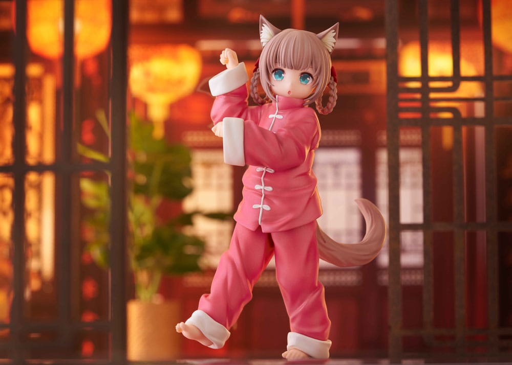 My Cat Is a Kawaii Girl Palette Dress-Up Collection Statue Kinako Nyang fu Ver. 15 cm Golden Head