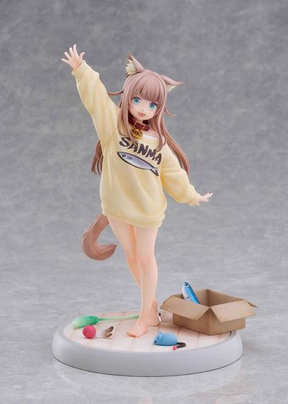 My Cat Is a Kawaii Girl Statue 1/6 Kinako Play With Ver. AmiAmi Limited Edition 21 cm Golden Head