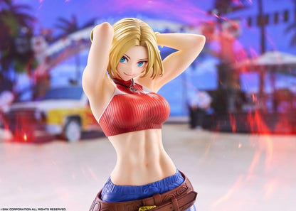 Fighting Girls Collection The King of Fighters XV PVC Figure 1/7 Blue Mary AmiAmi Limited Edition 26 cm