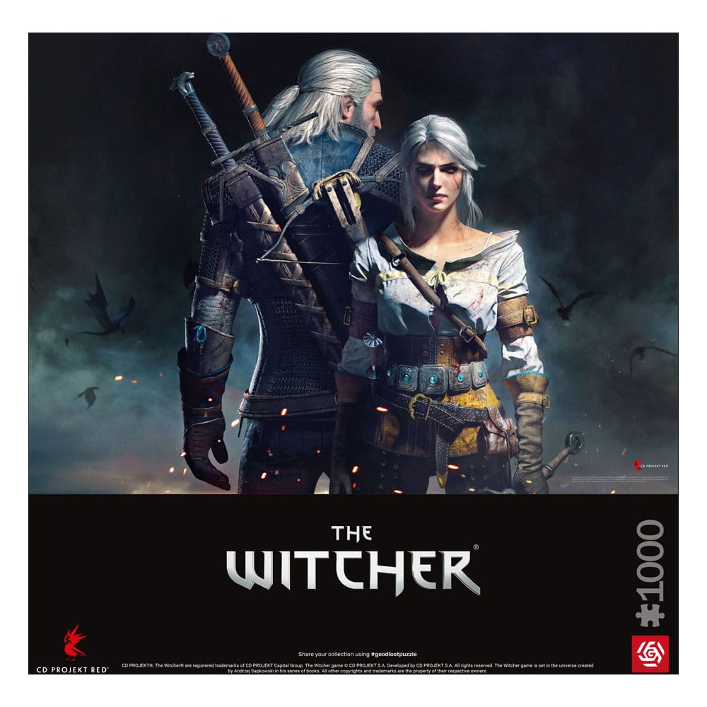 The Witcher Gaming Puzzle Geralt & Ciri (1000 pieces) Good Loot