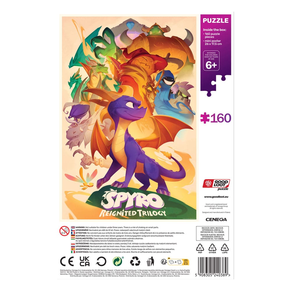 Spyro Reignited Trilogy Kids Puzzle Heroes (160 pieces) Good Loot