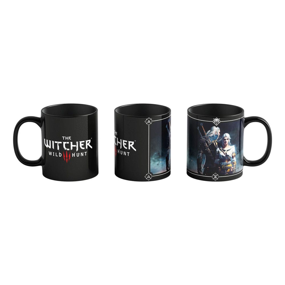 The Witcher III: Wild Hunt Heat Change Mug Geralt & Ciri 480 ml Cups & Mugs