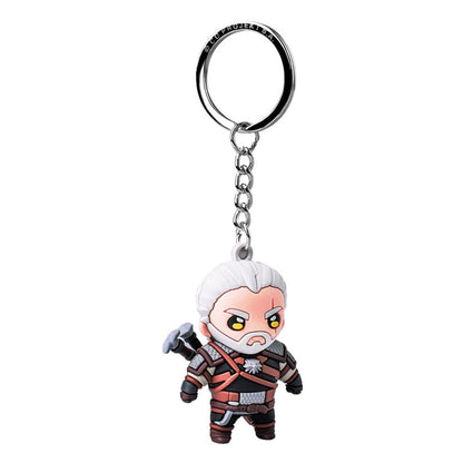 The Witcher III: Wild Hunt Vinyl Keychain Geralt of Rivia Good Loot