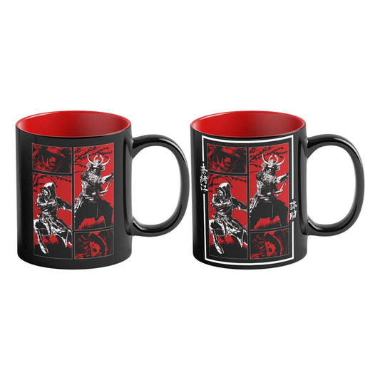 Assassinâ€™s Creed Shadows Heat Change Mug Naoe & Yasuke Artwork 450 ml Cups & Mugs