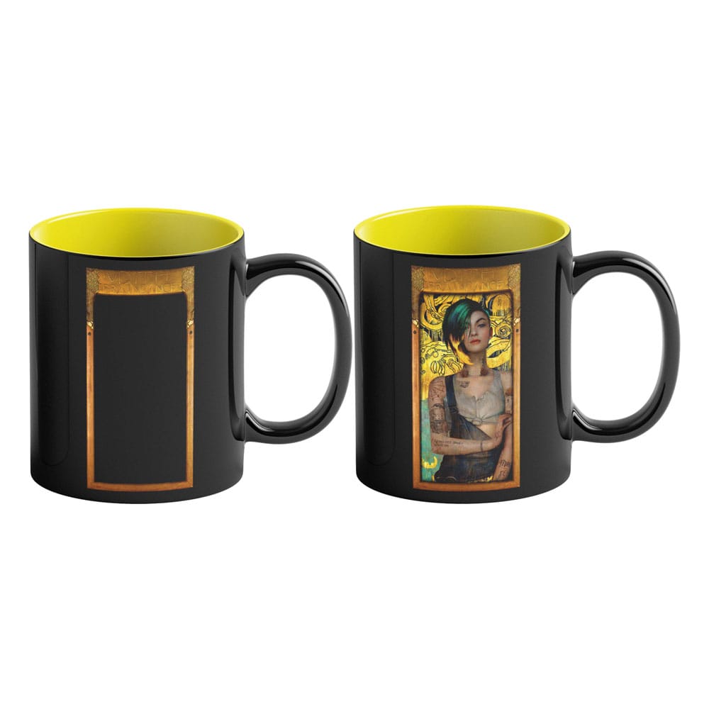 Cyberpunk 2077 Game Art Chronicles Heat Change Mug Judy inspired by Gustav Klimt 450 ml Cups & Mugs