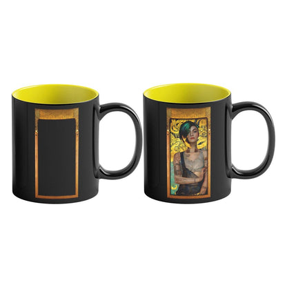 Cyberpunk 2077 Game Art Chronicles Heat Change Mug Judy inspired by Gustav Klimt 450 ml Cups & Mugs