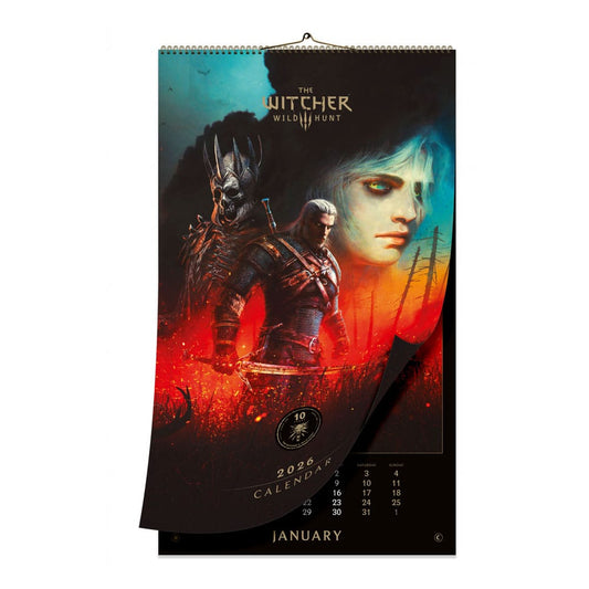 The Witcher 3: Wild Hunt Calendar 2026 10th Anniversary Calendars