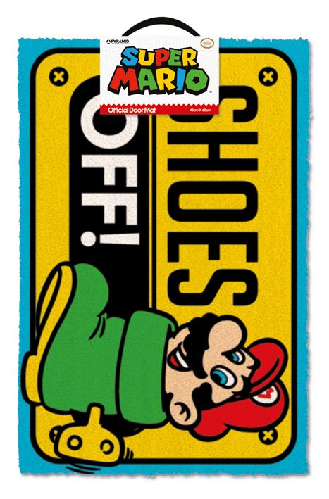 Super Mario Doormat Shoes Off 40 x 60 cm