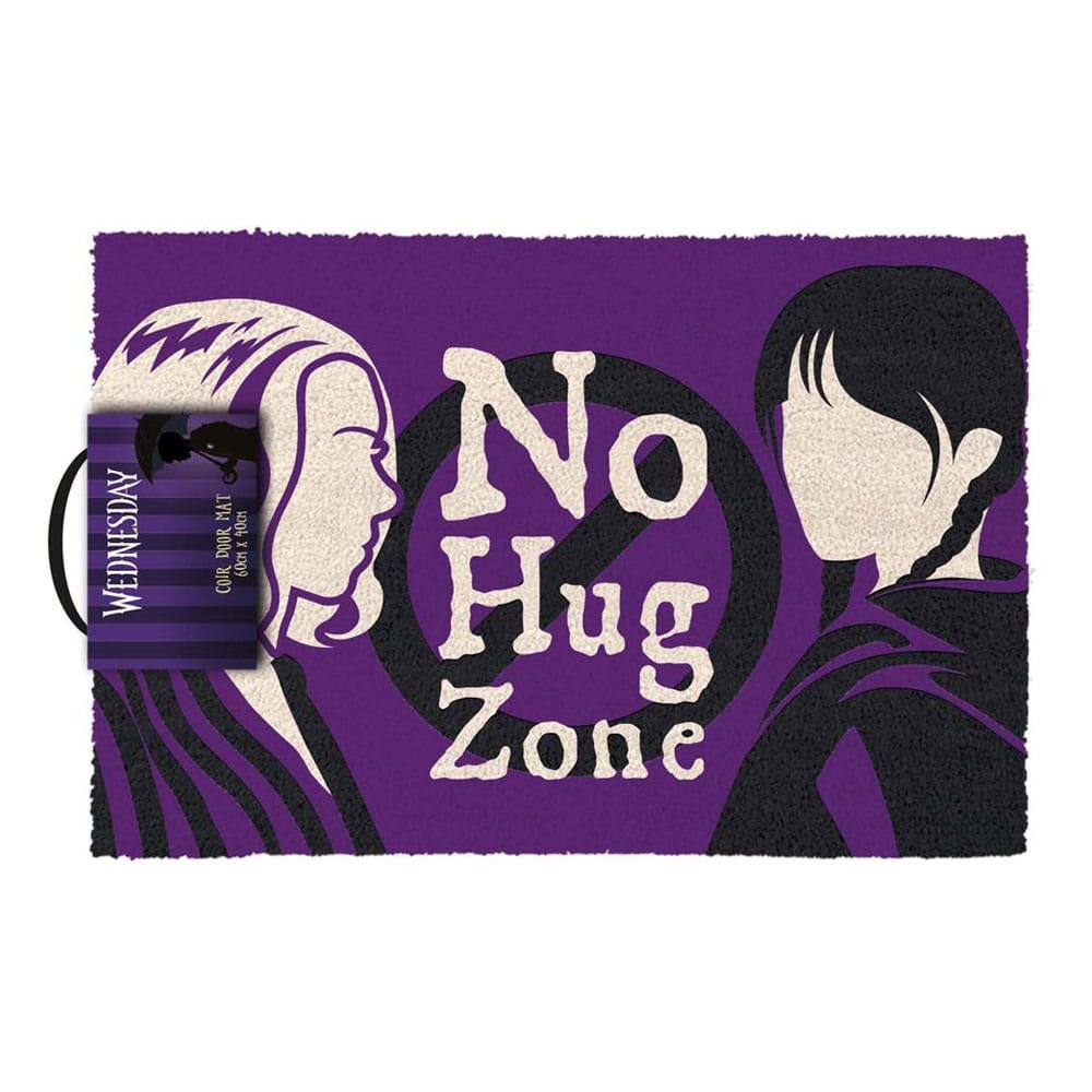 Wednesday Doormat No Hug Zone 40 x 60 cm Rugs