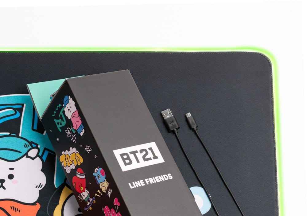 BT21 LED XXL Mouse Mat 90 x 40 cm