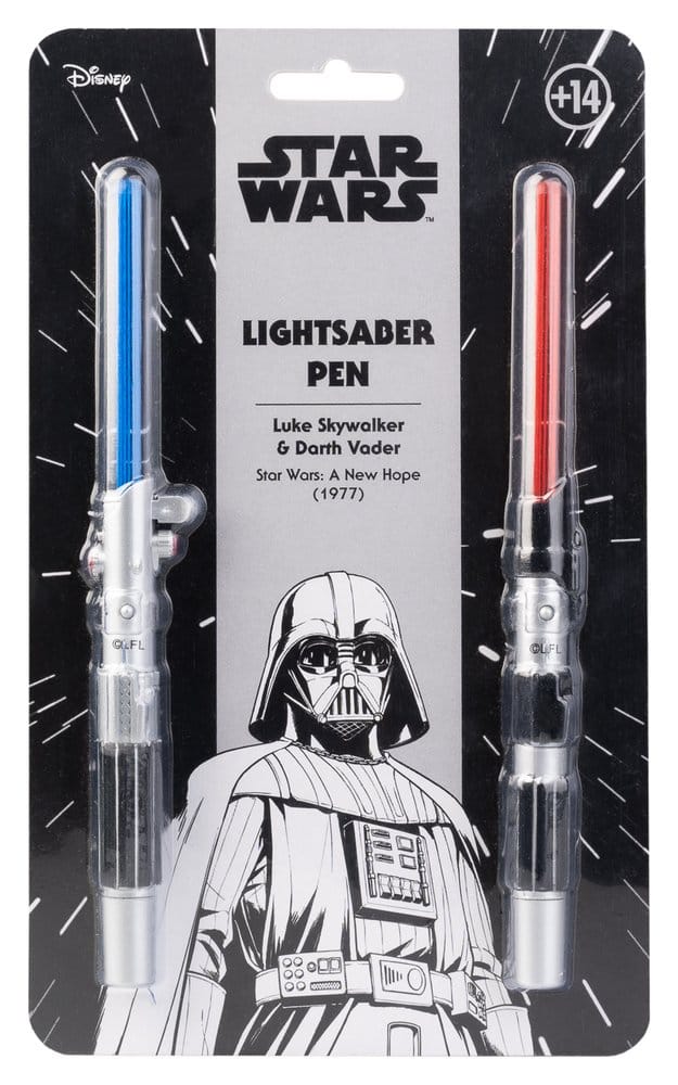 Star Wars Set of 2 Lightsaber Pens  Luke Skywalker & Darth Vader Grupo Erik