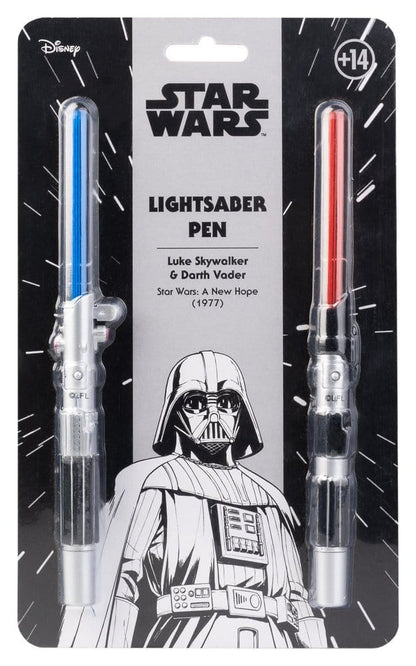 Star Wars Set of 2 Lightsaber Pens  Luke Skywalker & Darth Vader Grupo Erik