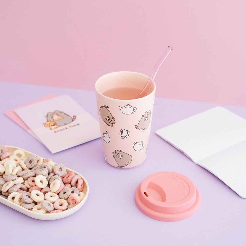 Pusheen Ceramic Mug with Lid 400 ml