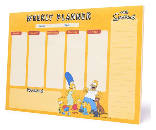 The Simpsons Weekly Planner A4