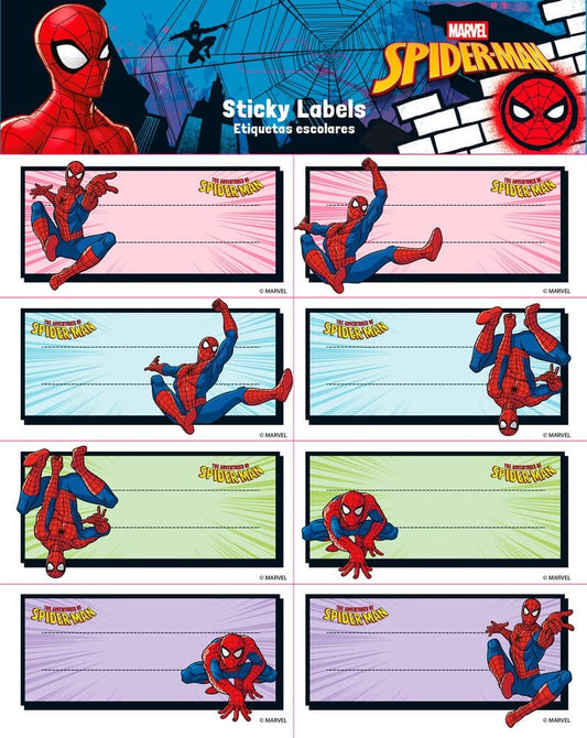 Spider-Man Self-Adhesive Labels